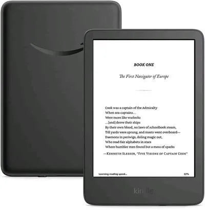 E-book Amazon Kindle Touch 2024 (16 GB), black, s reklamou